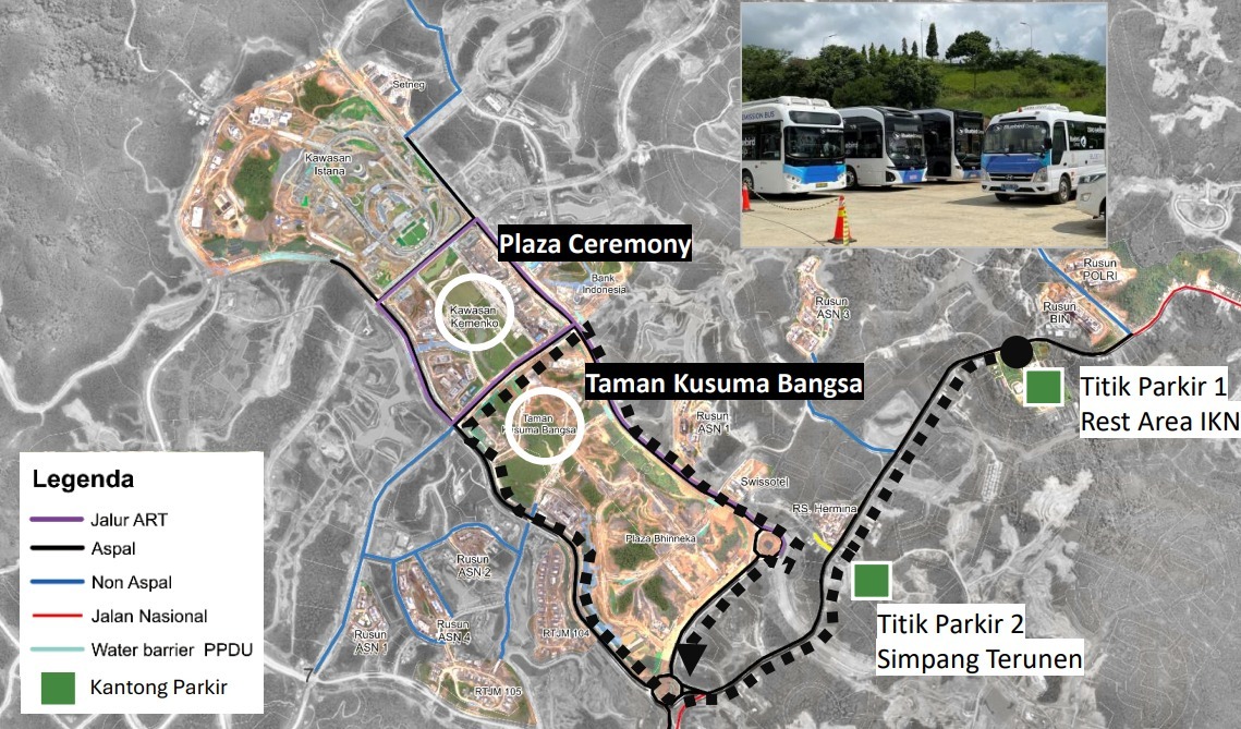 Area IKN yang dibuka untuk publik dan bisa dikunjungi dengan terlebih dahulu mendaftar lewat aplikasi.